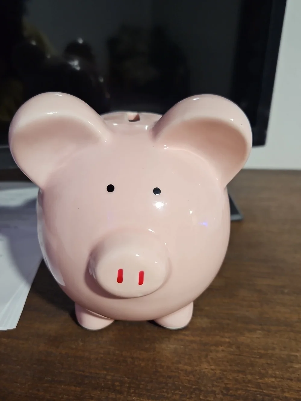 Classic Pink Ceramic Piggy Bank - Home Accents